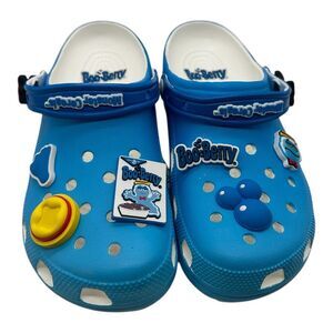 CROCS BooBerry Blue Classic Clogs with Charms